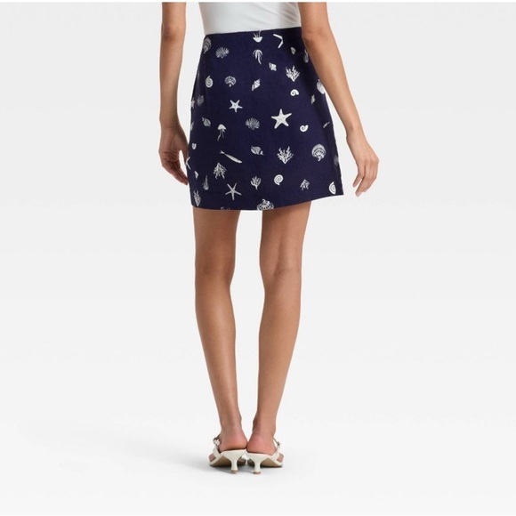 Seashell Print Linen-Blend Skort from A New Day™ - NWT - Picture 3 of 13